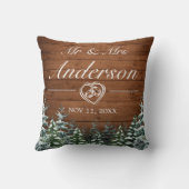 雪の木と森の国の結婚式 クッション (裏面)