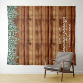 雪の木と森の国 ウェディングシャワーの写真 タペストリー (インサイチュ(横))