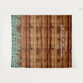 雪の木と森の国 ウェディングシャワーの写真 タペストリー (正面(横))