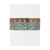 雪の木と森の田舎メリークリスマスパーティー 招待状ベリーバンド (裏面例)