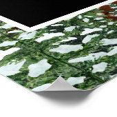 雪の木と森の農村部バルミツワーフォトプロップ ポスター (角)