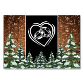 雪の木と森ブラックパインテーブル番号 テーブルナンバー (裏面)