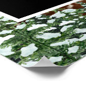 雪の木と森メリークリスマスフォトプロップ ポスター (角)