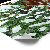 雪の木と森林の国記念写真プロップ ポスター (角)