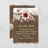 雪の木のクリスマス日付を保存 セーブザデート (正面/裏面)