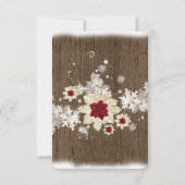 雪の木のクリスマス日付を保存 セーブザデート (裏面)