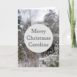 雪の木のクリスマス カード