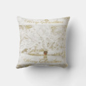 雪の木のリース クッション (裏面)