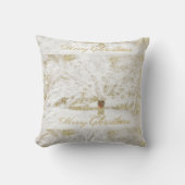 雪の木のリース クッション (正面)