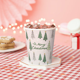 雪の木の下 - クリスマス 紙コップ
