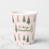 雪の木の下 - クリスマス 紙コップ (正面)
