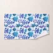 雪の木の冬のパターン バスタオルセット (ハンドタオル)