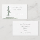 雪の木の冬の風景 名刺 (正面/裏面)