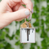 雪の木の幹 キーホルダー (手)