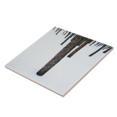 雪の木の幹 タイル (側面)