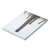 雪の木の幹 ノートパッド (回転)