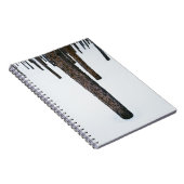 雪の木の幹 ノートブック (右側)