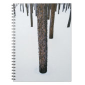 雪の木の幹 ノートブック (正面)