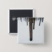 雪の木の幹 缶バッジ (正面&裏面)