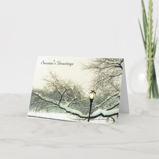 雪の木の挨拶 シーズンカード (正面)