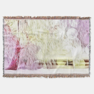 雪の木の水色の冬の風景 スローブランケット