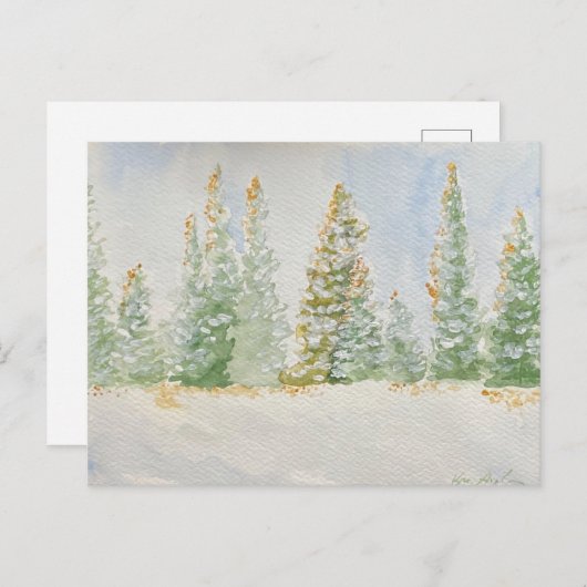 雪の木はがき ポストカード (正面/裏面)