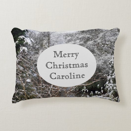 雪の木 アクセントクッション (正面)