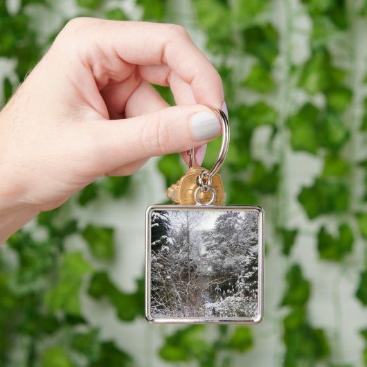 雪の木 キーホルダー (手)