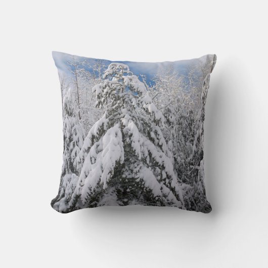 雪の木 クッション (正面)