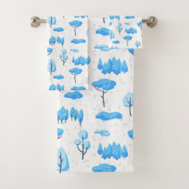 雪の木 バスタオルセット
