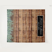 雪の木 & フォレスト ウェディング フォト背景 タペストリー (正面(横))