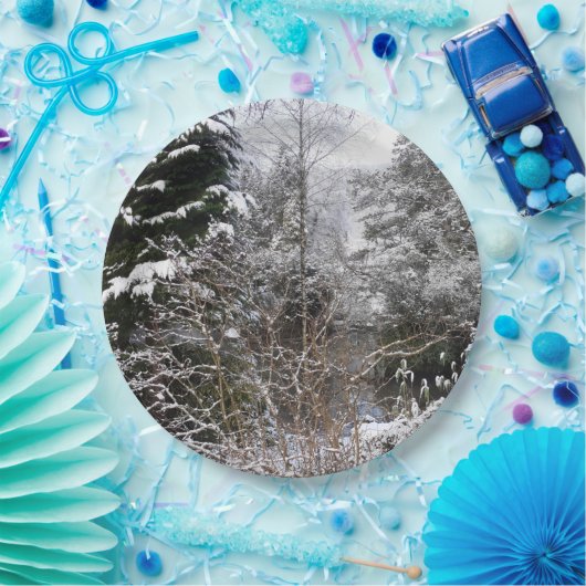雪の木 ペーパープレート (パーティー)