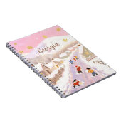 雪の村と子供たちのオーダーメイド ノートブック (右側)