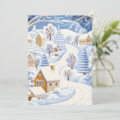 雪の村の小径　ホリデーカード シーズンカード (スタンド正面)