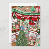 雪の村クリスマスカード シーズンカード (正面/裏面)