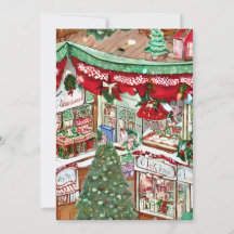 雪の村クリスマスカード