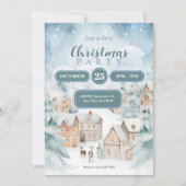 雪の村クリスマス 招待状 (正面)