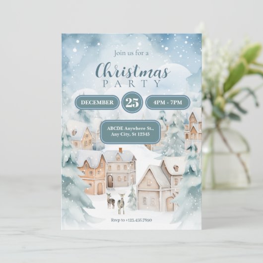 雪の村クリスマス 招待状 (スタンド正面)