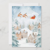 雪の村クリスマス 招待状 (裏面)