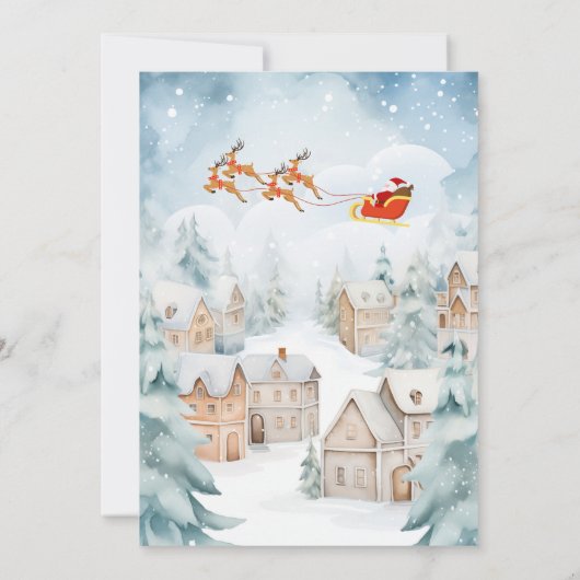 雪の村クリスマス 招待状 (裏面)