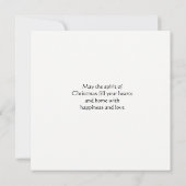 雪の松とサンタクロースのクリスマス フラット カート (裏面)