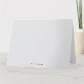 雪の松の木の日 カード (裏面)