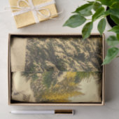 雪の松の木の森自然写真 薄葉紙 (ギフト)