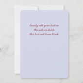 雪の松の木2つの深紅色クリスマス (裏面)