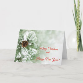 雪の松の木 シーズンカード