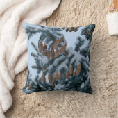 雪の松の枕 クッション (ブランケット)
