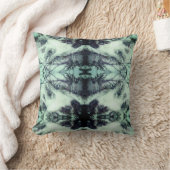 雪の松の針冬の自然抽象芸術 クッション (ブランケット)