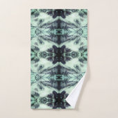 雪の松の針冬の自然抽象芸術 バスタオルセット (ハンドタオル)