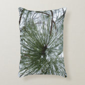 雪の松の針冬自然撮影 アクセントクッション (正面(垂直))