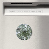 雪の松の針冬自然撮影 マグネット (インサイチュ (食洗機))